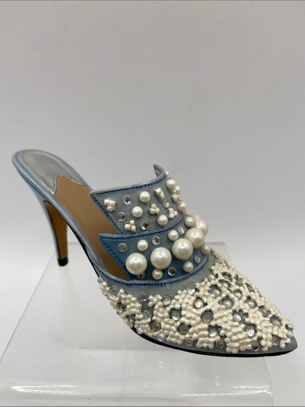 Just The Right Shoe by Raine Frosted Fantasy Miniature Shoe Figurine Collectible